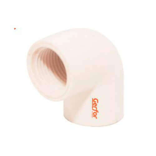 Codo 90° Roscado Soldado PVC Presión 1/2