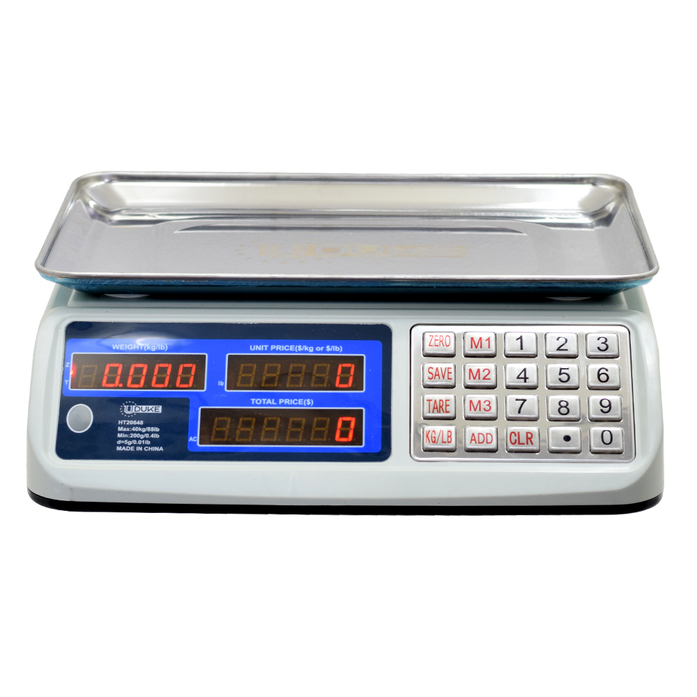 Gramera Digital Industrial Doble Pantalla 40 kg - Tul