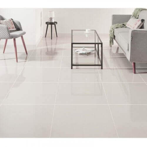 Porcelanato Beige Liso 60 x 60 - 1.44 m2 - Tul